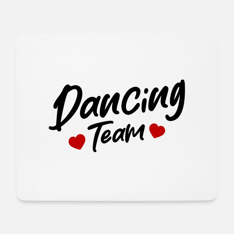 Dancing Team - Mousepad (Querformat) - Weiß