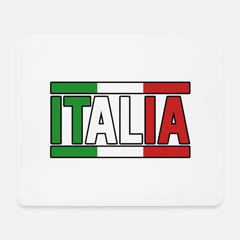 Italia Italiener Italienisch Italien - Mousepad (Querformat) - Weiß