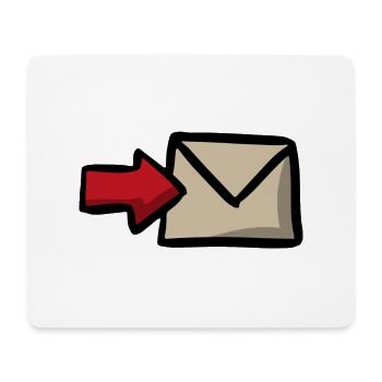 Nachricht Sendung E-Mail Symbol Versand - Mousepad (Querformat) - Weiß - Vorne