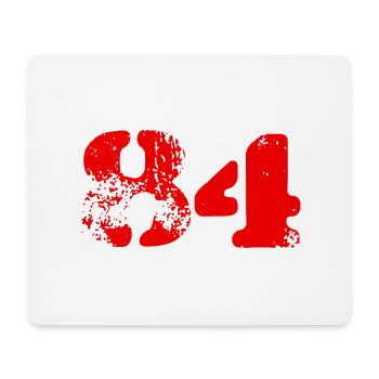 Symbole numérique 84 - Tapis de souris (format paysage) - blanc - Devant