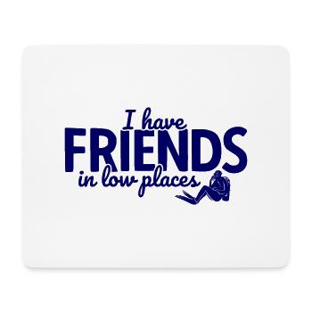 Apnoetaucher Freitaucher Taucher - Mousepad (Querformat) - Weiß - Vorne