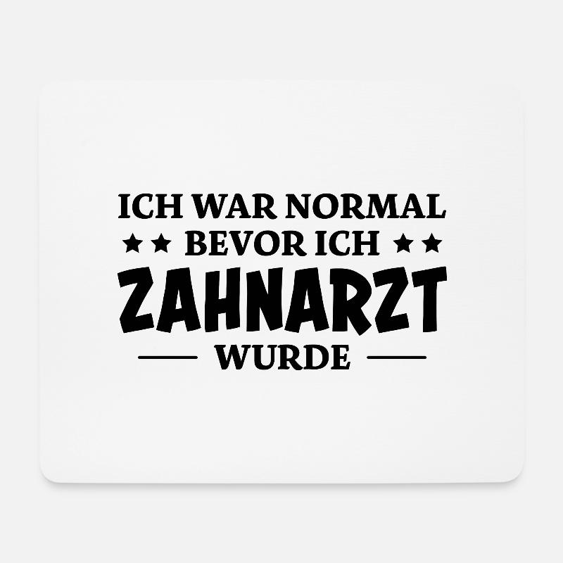 Zahnarzt Spruch Beruf Lustiges Zahnarzt Geschenk - Mousepad (Querformat) - Weiß