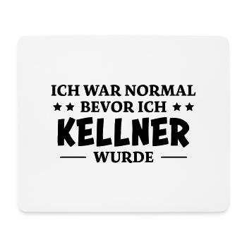 Kellner Spruch Restaurant Lustige Kellner Geschenk - Mousepad (Querformat) - Weiß - Vorne