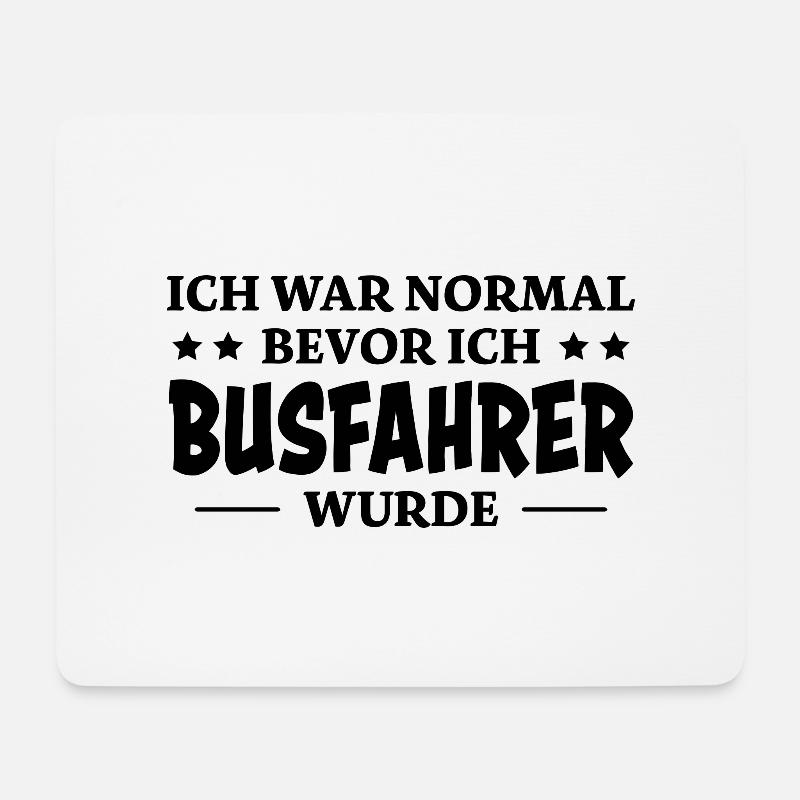Busfahrer Spruch Beruf Lustiges Busfahrer Geschenk - Mousepad (Querformat) - Weiß