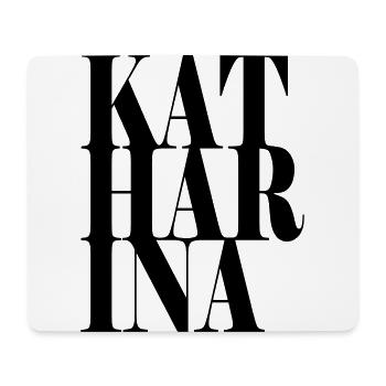 Katharina Nom Prénom Police moderne Word Art - Tapis de souris (format paysage) - blanc - Devant