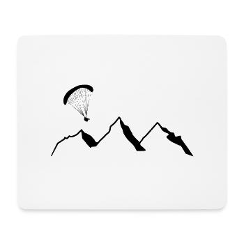 Parapente - Tapis de souris (format paysage) - blanc - Devant