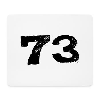73 Maillot numéro - Tapis de souris (format paysage) - blanc - Devant