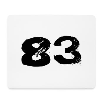 83 Number jersey - Mouse Pad (horizontal) - white - Front