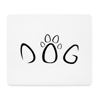 Chien Hund - Tapis de souris (format paysage) - blanc - Devant