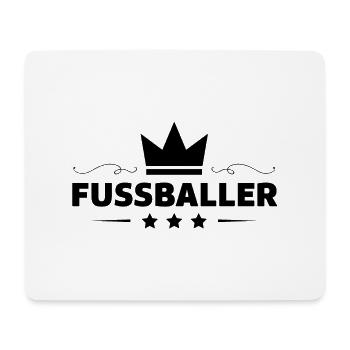 Fussballer Fussball Spieler - Mousepad (Querformat) - Weiß - Vorne