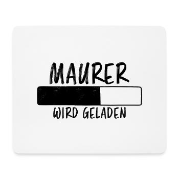 Maurer Spruch Baustelle Lustiges Maurer Geschenk - Mousepad (Querformat) - Weiß - Vorne