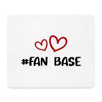 Fan Base Herz Liebe - Mousepad (Querformat) - Weiß - Vorne
