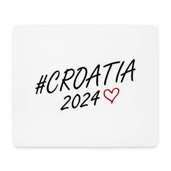 Croatie 2024 Heart Trip - Tapis de souris (format paysage) - blanc - Devant