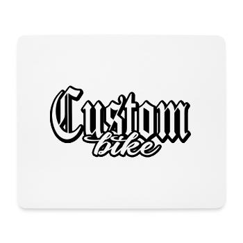 custom bike biker tour rock bobber tuner tuning - Mouse Pad (horizontal) - white - Front