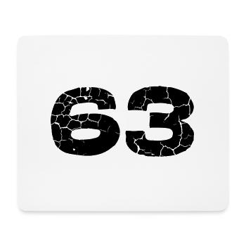 63 number jersey - Mouse Pad (horizontal) - white - Front