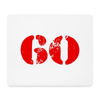 Symbole de 60 chiffres - Tapis de souris (format paysage) - blanc - Devant