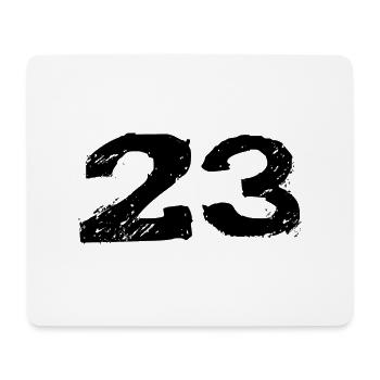 23 Number jersey - Mouse Pad (horizontal) - white - Front