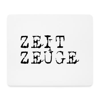 zeitzeuge 2 schwarz - Mousepad (Querformat) - Weiß - Vorne