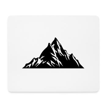 Mountains Nature Silhouette - Mouse Pad (horizontal) - white - Front