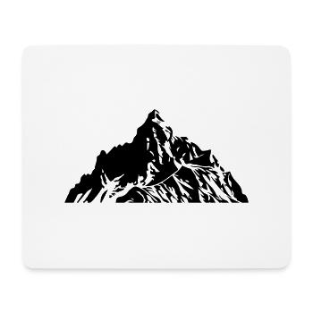 Mountains Symbol Silhouette Nature - Mouse Pad (horizontal) - white - Front
