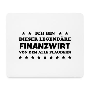 Finanzwirt Lustiger Spruch Job Finanzwirt Geschenk - Mousepad (Querformat) - Weiß - Vorne