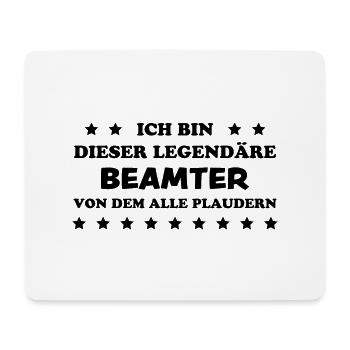 Beamter Lustiger Spruch Verbeamtung Büro Geschenk - Mousepad (Querformat) - Weiß - Vorne