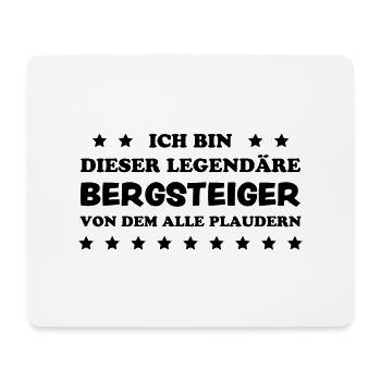 Bergsteiger Wandern Lustiger Spruch Berge Geschenk - Mousepad (Querformat) - Weiß - Vorne