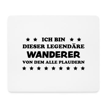 Wanderer Outdoor Lustiger Spruch Wandern Geschenk - Mousepad (Querformat) - Weiß - Vorne