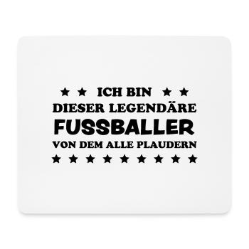 Fußballer Lustiger Spruch Fun Fußball Tor Geschenk - Mousepad (Querformat) - Weiß - Vorne