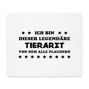 Tierarzt Lustige Spruch Beruf Tierarzt Geschenk - Mousepad (Querformat) - Weiß - Vorne