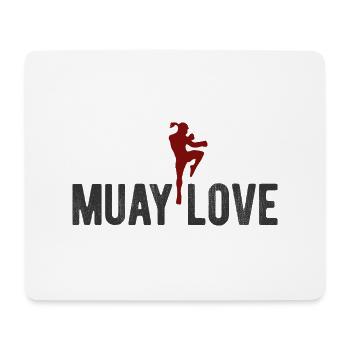 Thaiboxen Muay Thai - Mousepad (Querformat) - Weiß - Vorne