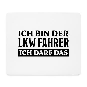 LKW Fahrer Spruch Job Lustiges LKW Fahrer Geschenk - Mousepad (Querformat) - Weiß - Vorne