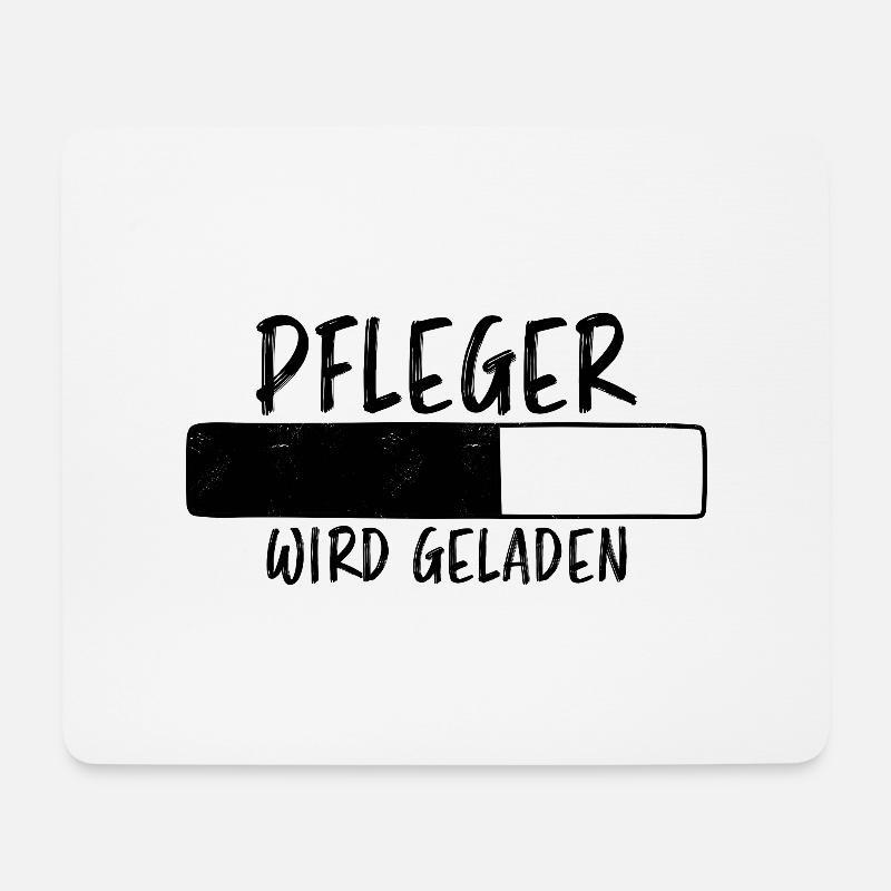 Pfleger Spruch Pflegekraft Lustig Pfleger Geschenk - Mousepad (Querformat) - Weiß