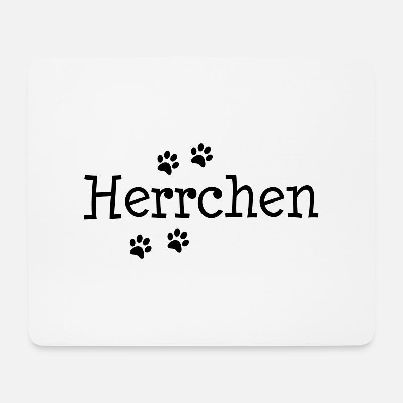 Frauchen Tazen - Mousepad (Querformat) - Weiß