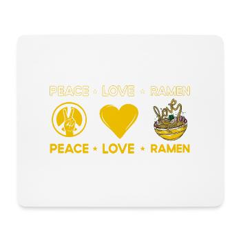 Paix Amour Ramen - Tapis de souris (format paysage) - blanc - Devant