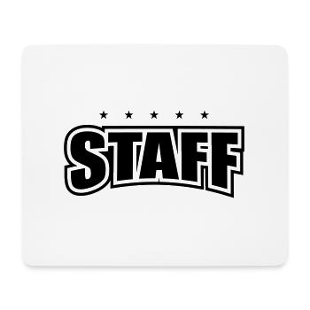 Membres du personnel - Tapis de souris (format paysage) - blanc - Devant