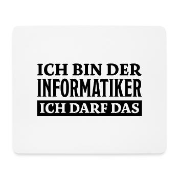 Informatiker Spruch Lustige Programmierer Geschenk - Mousepad (Querformat) - Weiß - Vorne