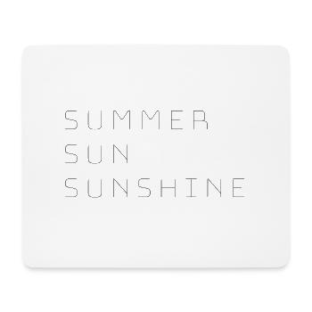 Summer Sun Sunshine Sommer Sonne Sonnenschein - Mouse Pad (horizontal) - white - Front