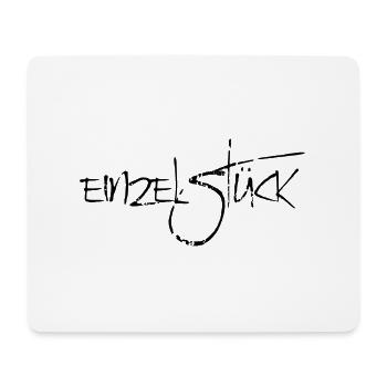 einzelstück Spruch Schrift - Mousepad (Querformat) - Weiß - Vorne