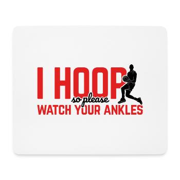 Basketball - Mousepad (Querformat) - Weiß - Vorne