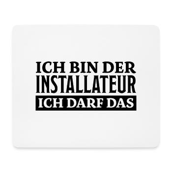Installateur Spruch Heizung Installateur Geschenk - Mousepad (Querformat) - Weiß - Vorne