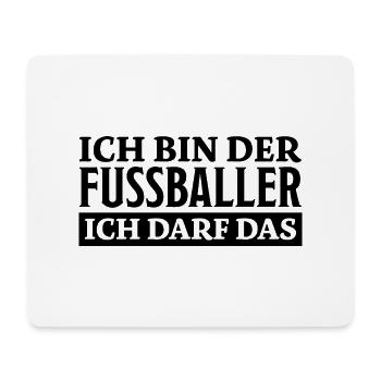 Fußballer Spruch Tor Lustiges Fussballer Geschenk - Mousepad (Querformat) - Weiß - Vorne