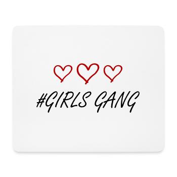 Girls Gang Girls Team Heart Love - Mouse Pad (horizontal) - white - Front