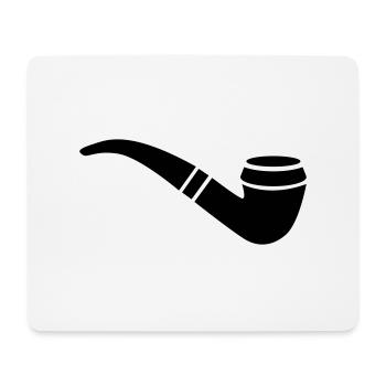 Pfeife rauchen - Mousepad (Querformat) - Weiß - Vorne