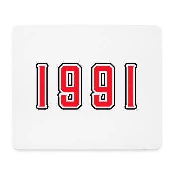 1991 Jahr Geburtstag - Mousepad (Querformat) - Weiß - Vorne