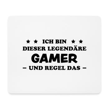 Gamer Videospiel Gaming Spruch Fun Gamer Geschenk - Mousepad (Querformat) - Weiß - Vorne