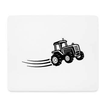Traktor Farmer Symbol Bauer - Mousepad (Querformat) - Weiß - Vorne