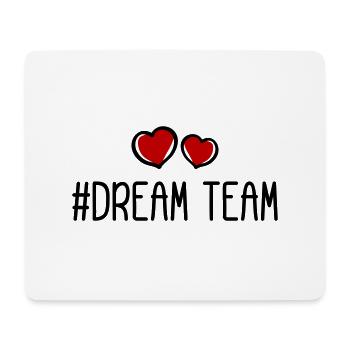 Dream Team Heart Love - Tapis de souris (format paysage) - blanc - Devant