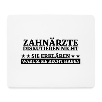 Zahnarzt Lustiger Spruch Job Zahnmedizin Geschenk - Mousepad (Querformat) - Weiß - Vorne
