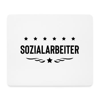 Sozialarbeiter Beruf - Mousepad (Querformat) - Weiß - Vorne